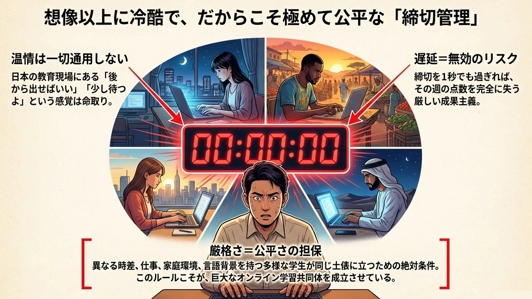 厳格な締切管理
